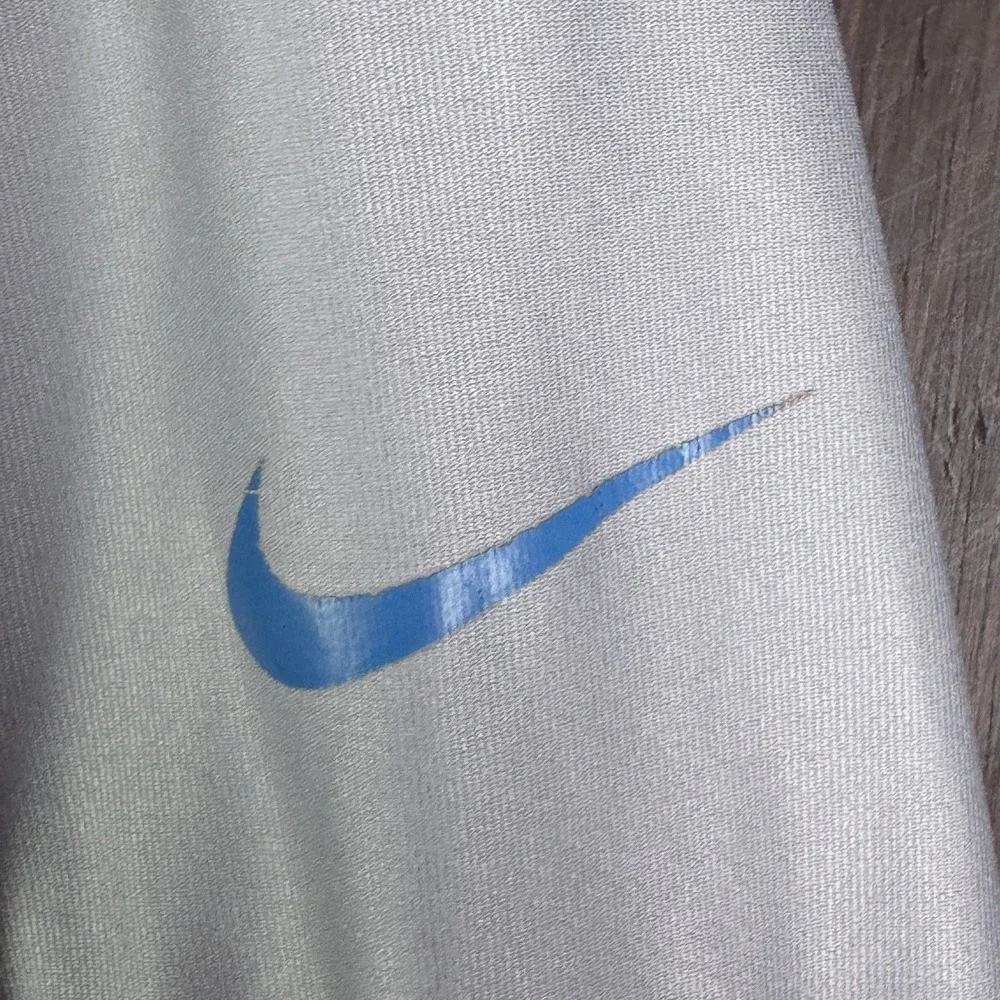 Nike Dri-Fit Cycling Jersey‎ Blue White Red Stripe Long Sleeve Men's XL Vintage